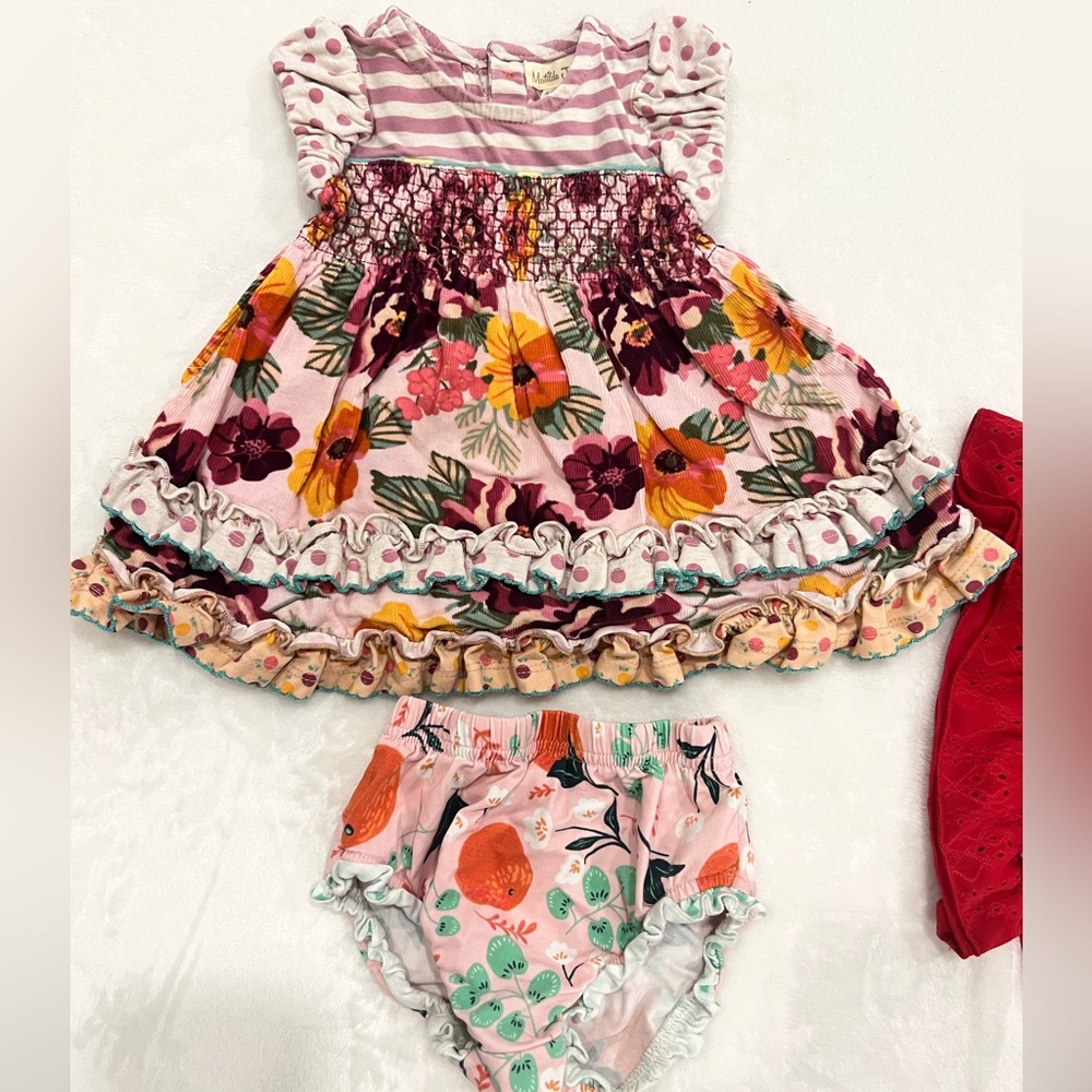 MJ dress with blooms